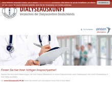 Tablet Screenshot of dialyseauskunft.de